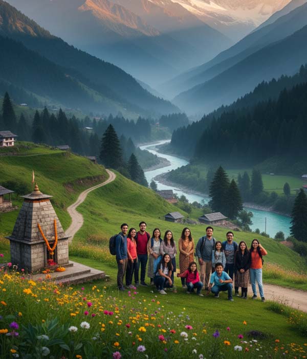 Scenic view of Uttarakhand